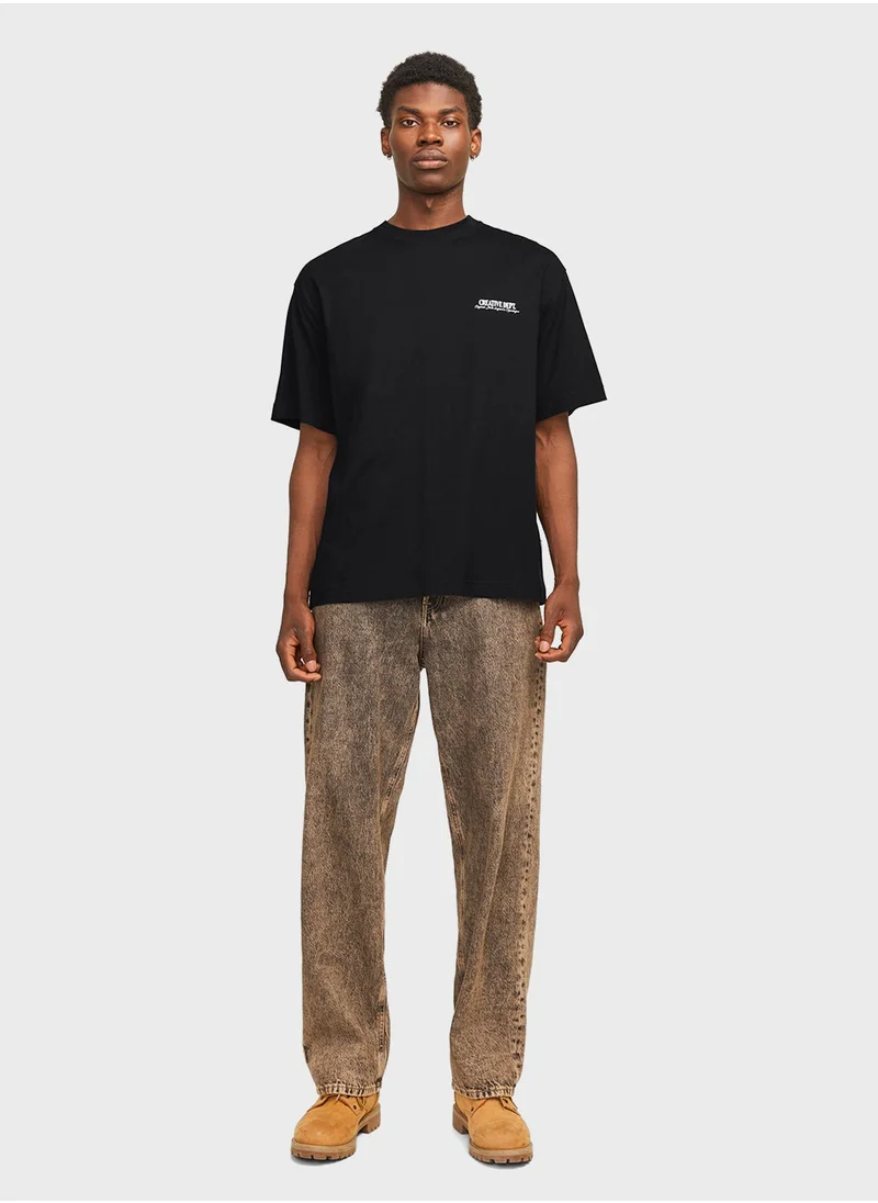 JACK & JONES Graphic Crew Neck T-Shirt