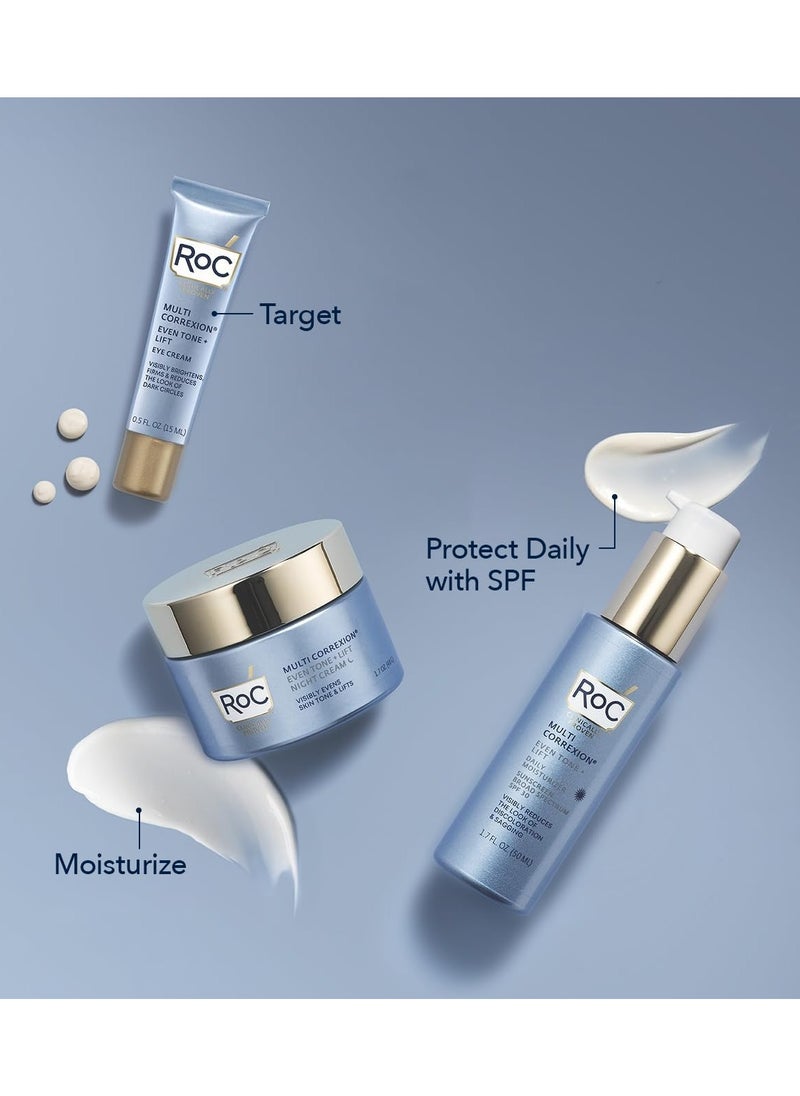 RoC - Multi Correxion Even Tone Lift Night Cream Anti Wrinkle and Anti Aging Hydration and Renewal Skincare with Hexyl R Complex Technology 50 ml - Image 1