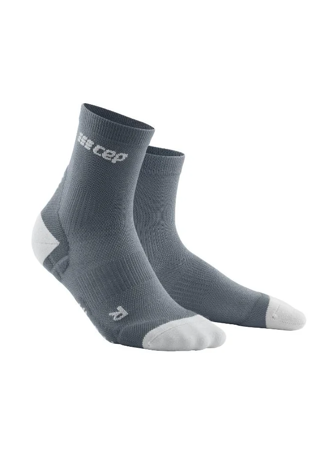 CEP CEP - Ultralight Compression Socks Mid Cut Grey/Light Grey Men