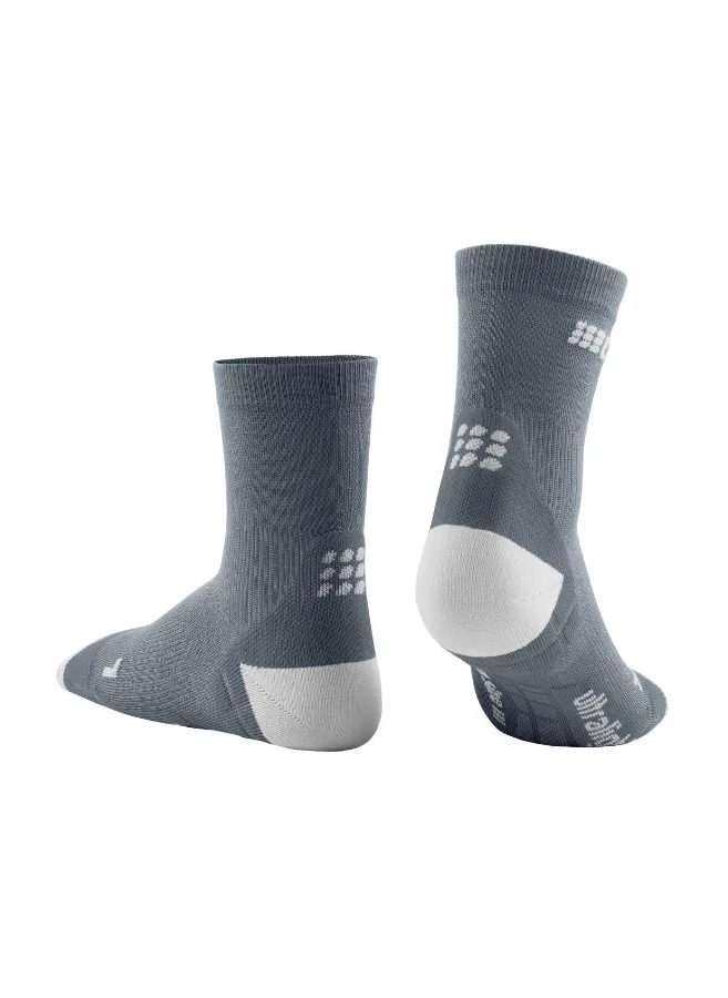 CEP CEP - Ultralight Compression Socks Mid Cut Grey/Light Grey Men
