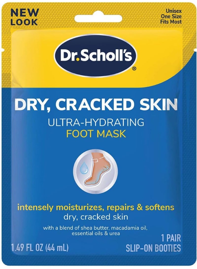 Dr. Scholl's Dry Cracked Skin Ultra Hydrating Foot Mask 1.49 fl.oz - Image 1