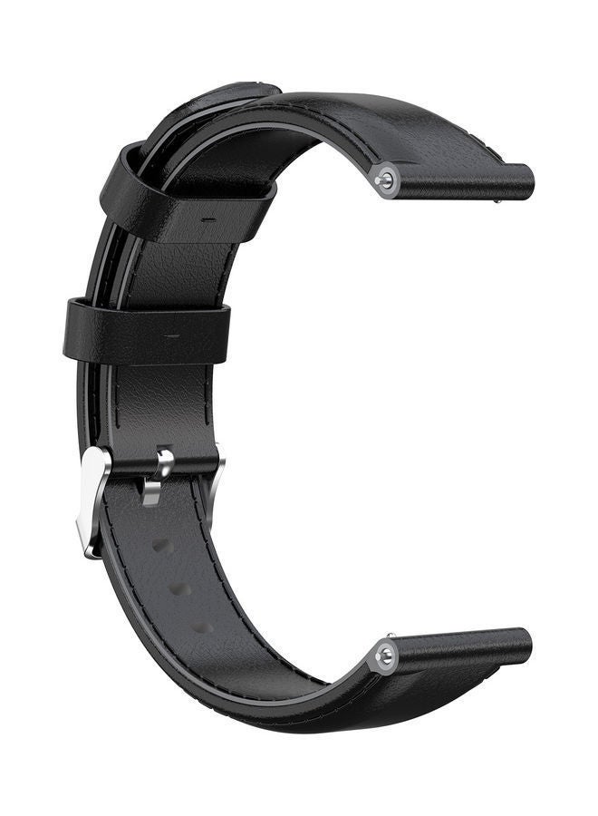 NIBEMINENT Replacement Leather Watchband For Huawei Talkband 6 Black  - Image 3
