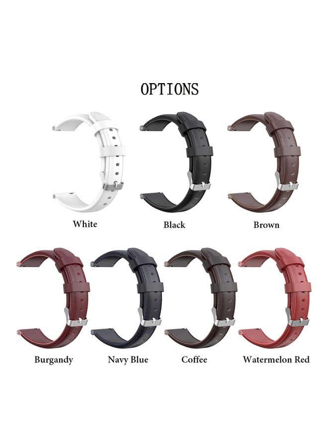 NIBEMINENT Replacement Leather Watchband For Huawei Talkband 6 Black  - Image 2