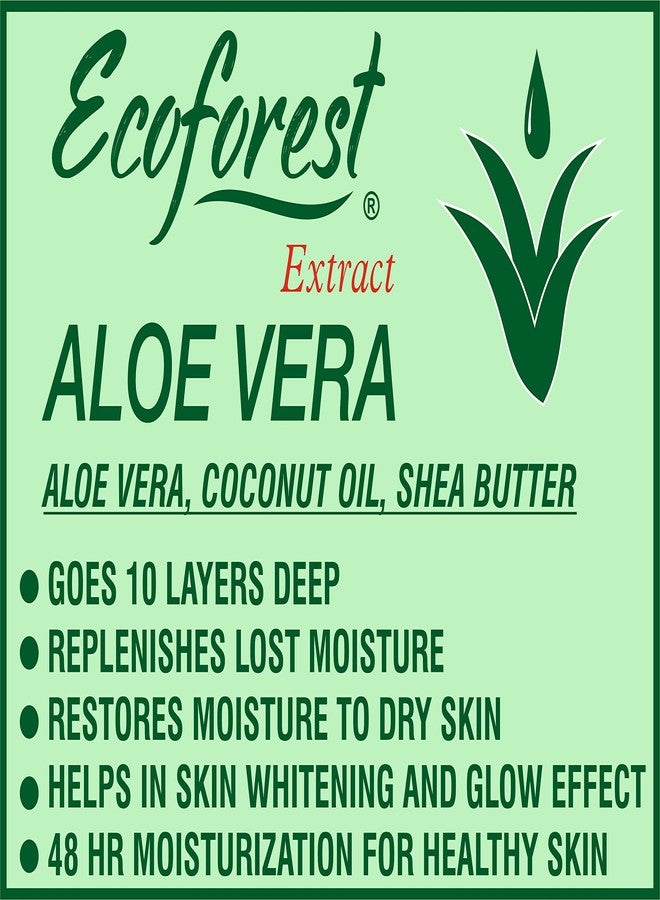 ECOFOREST Intensive care Advanced and Deep Moisture Nourishing ALOE VERA Body Lotion | 600 ML | With Vitamin E AND ALOE VERA Extract | Deep Hydration for Dry skin |Vitamin Enriched | Cell Repair| Vitamin C | UV protect| paraben free | sulphate free| SPF 20- 600 ML - Image 4
