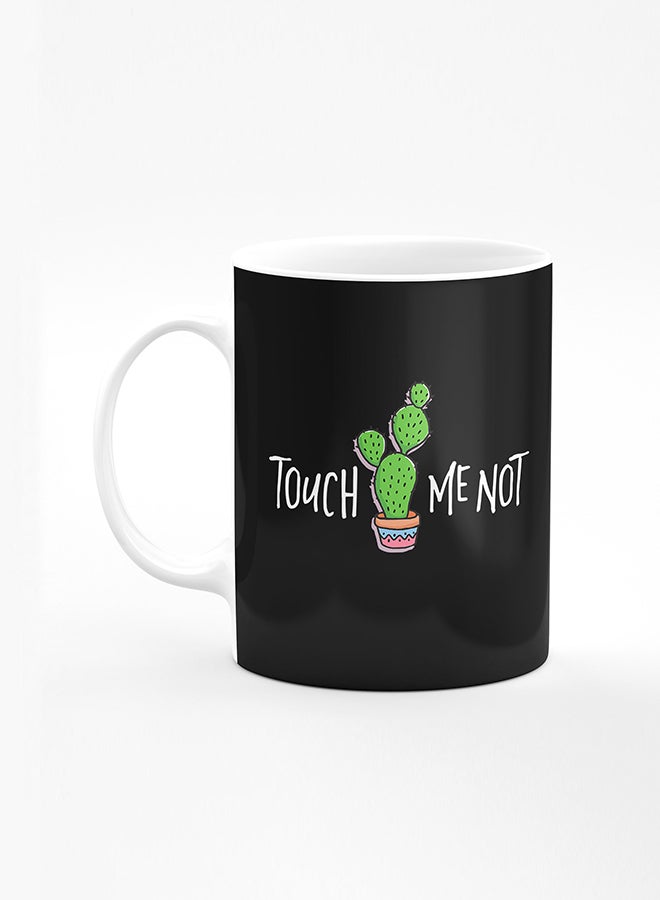 Stylizedd Designer Printed Coffee Mug with Heavy Duty Handle 11oz Ceramic Personalised Gift Mugs Cup [Microwave Safe & Dishwasher Proof] - Touch me not - Image 1