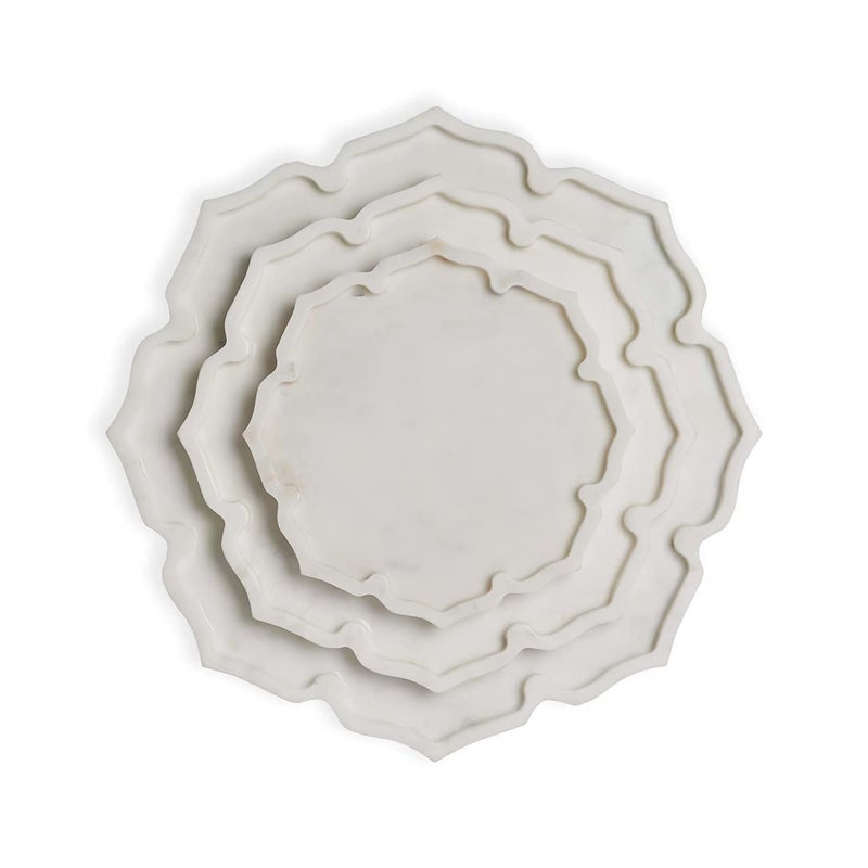 Stone Essential White Marble Lotus Platter / Starter Dish /Serving Platter/ Fruit Plate/ Marble Dish/ Marble Tray / Centre Piece / Décor Accent / Diwali Festive and Corporate Gifting, Small - Image 5