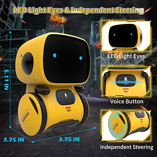 KaeKid Robots for Kids Interactive Smart Robotic with Touch Sensor Voice Control Speech Recognition Singing Dancing Repeating and Recording Robot Toy for 3 4 5 6 7 8 Year Old Boys Girls - Image 5