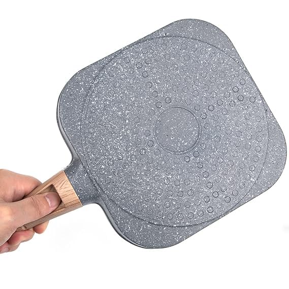 Botash 4 Hole Non Stick Egg Frying pan with Detachable Wooden Handle,Multi Purpose Frying pan for Omelet uttapam idli Burger Poached Egg Kitchen Breakfast Maker(1 pcs/Multicolor) - Image 3