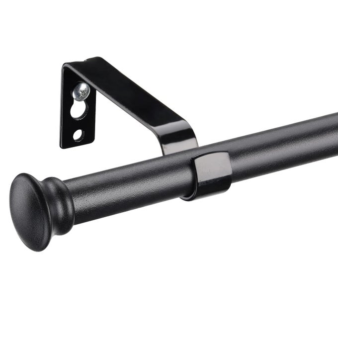 CURTAIN RODS FOR WINDOWS 66 TO 120 INCH SMALL MATTE BLACK CURTAIN RODS WITH BRACKETS SPLICING ADJUSTABLE 58 INCH DECORATIVE CURTAIN ROD SET