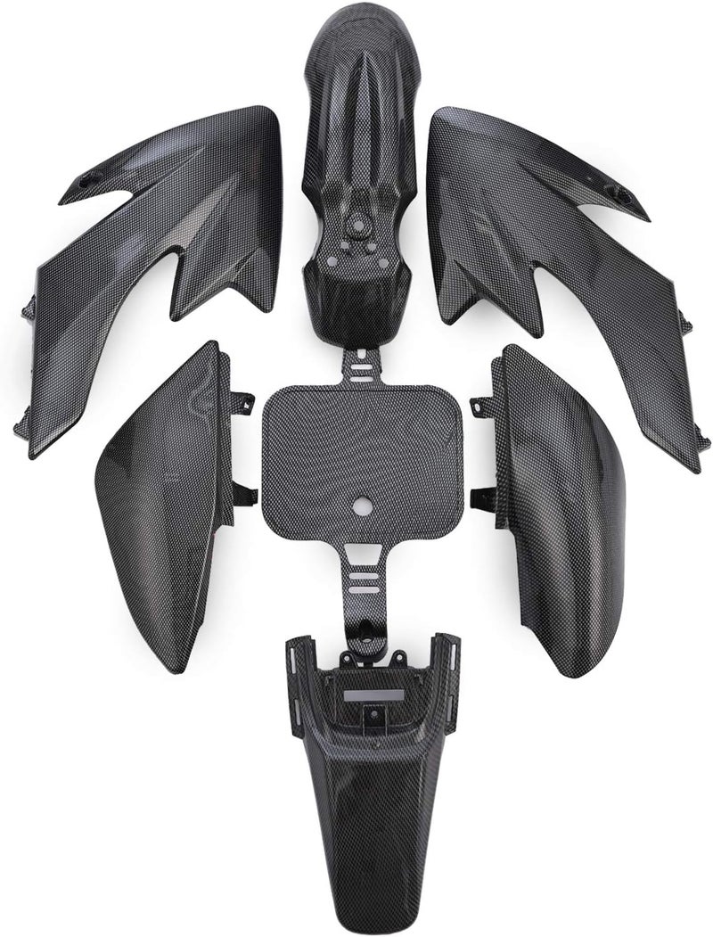 necaces Plastic Fender Fairing Kit Set, Plastic Body Fender Kit for XR50 CRF50 Chinese Mini Dirt Bikes - Image 1