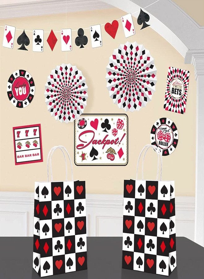 BCHOCKS 16 PCS Party Favor Bags for Casino Birthday Party Supplies, Party Gift Goody Treat Candy Bags for Casino Party Favors Decor Birthday Party Decor - Image 5