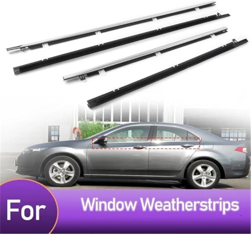 Wivplex 4PCS Car Window Weatherstrip for Spirior 2009-2014 - Image 5