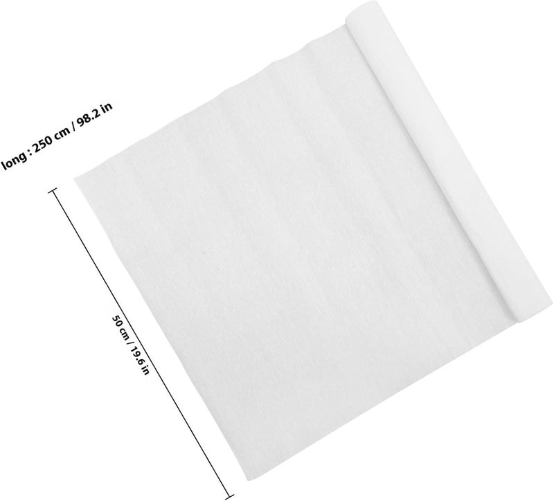 COOPHYA White Crepe Paper Roll for Flower Making and Crafting, Soft Flexible Wrapping Paper for DIY Lanterns, Floral Bouquets, and Multi-use Art Projects - Image 2