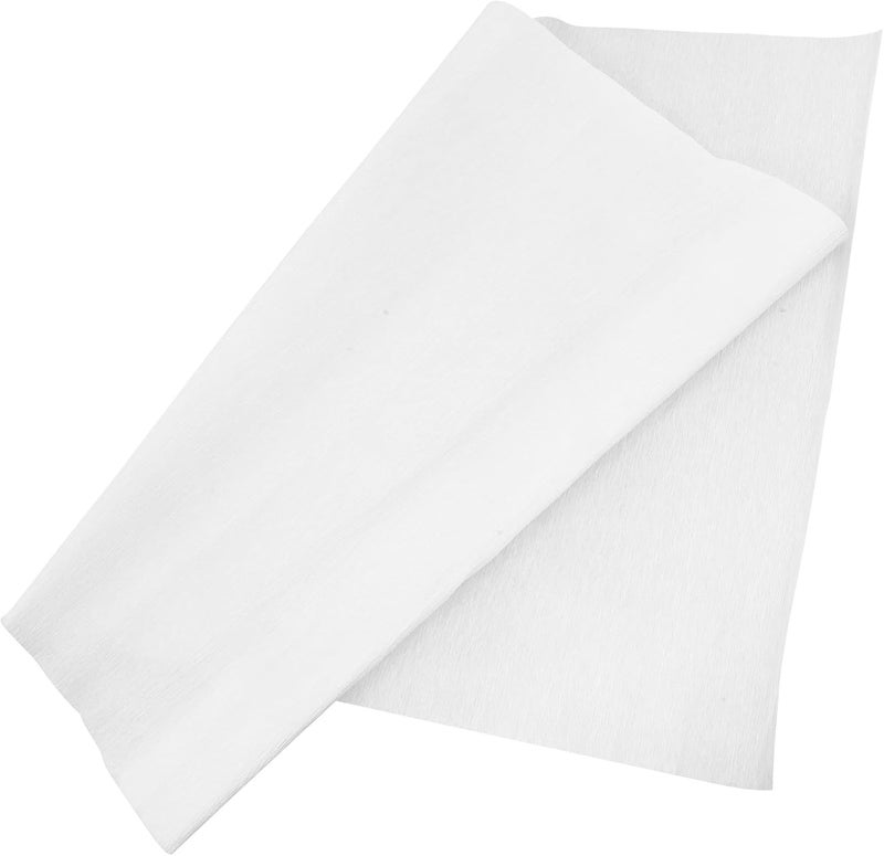 COOPHYA White Crepe Paper Roll for Flower Making and Crafting, Soft Flexible Wrapping Paper for DIY Lanterns, Floral Bouquets, and Multi-use Art Projects - Image 1