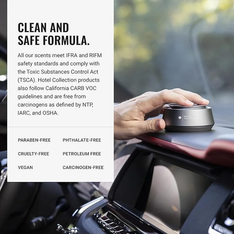 Hotel Collection  Chauffeur Smart Car Diffuser Oil - Desert Rose - Premium Car Air Freshener Cartridge - Oud Wood, Rose, and Vetiver - Essential Oils - Cars, Trucks, SUVs, RVs & More  | Best Price UAE