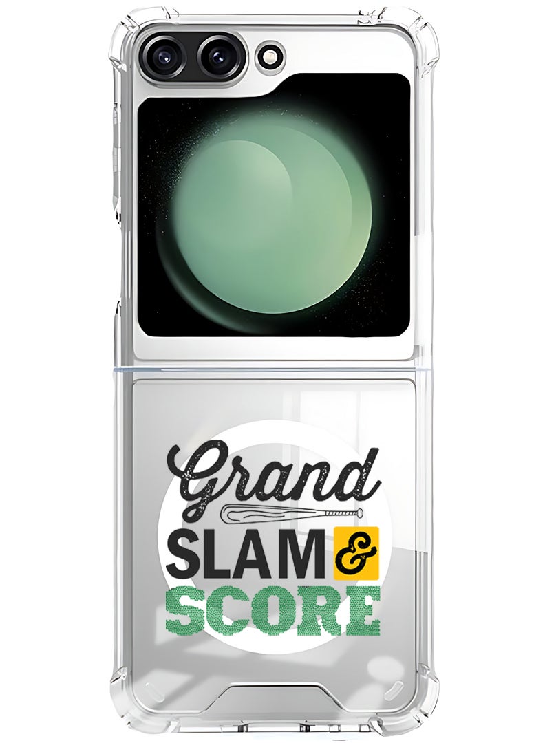 Theodor Magnetic Case for Samsung Galaxy Z Flip 6 Compatible with MagSafe Wireless Charging, Shockproof Phone Bumper Cover Grand slam & score black - Image 1