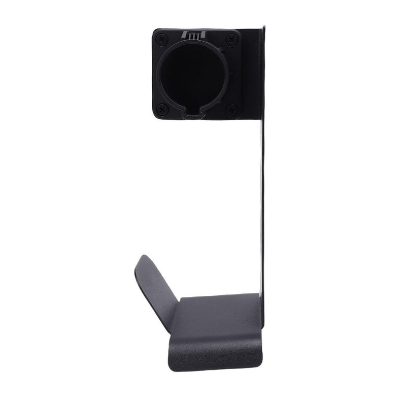 Brrnoo Electric Vehicle Charger Holder Wall Mount J1772 Charger Organizer With U Shaped Hook And Side Pocket For Indoor Outdoor EV Charging Cable Storage Black - Image 2