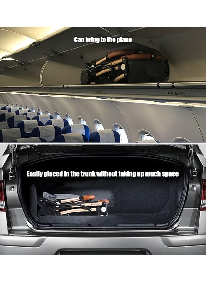 erorex Baby Portable Stroller Travel Pram For Baby From 6Month To 3 Years Old Grey - Image 2