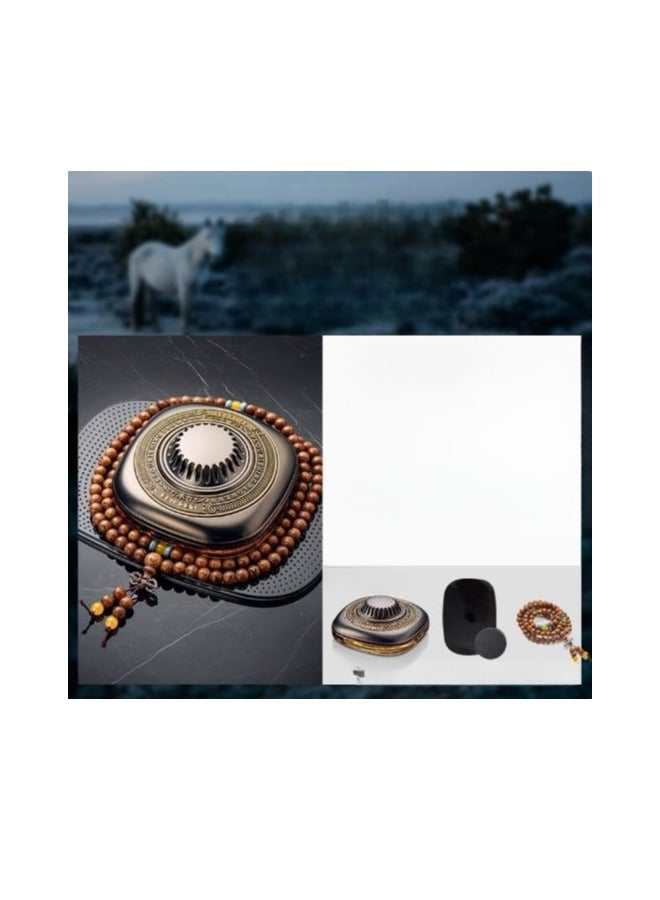 Car Aromatherapy Three Piece Set (Fragrance+Anti Slip Pad+Wooden Bracelet)  - Image 1