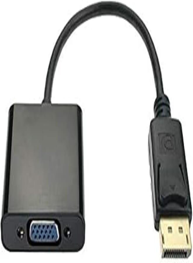 Gold-plated hdmi dp vga mini dp hdmi hdtv cover(male to female) for computer, desktop, laptop, pc, monitor, projector,s - black