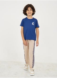 Ramadan Printed Side Striped T-shirt & Pant Set