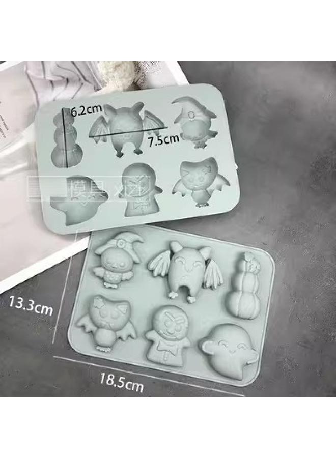 Bluejw 6 Even Small Fish Wax Bottle Sugar Mold Silicone Cat Claw Bowl Cake Jelly Kneading Music Gypsum Soap Making Tools - Image 1