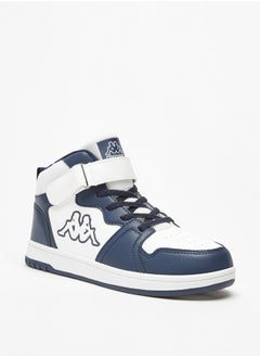 Kappa Boys' Panelled High Top Sports Shoes with Hook and Loop Closure  - Image 1
