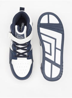 Kappa Boys' Panelled High Top Sports Shoes with Hook and Loop Closure  - Image 4