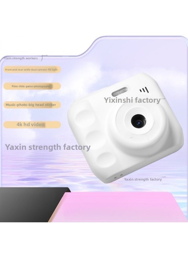 Generic 2024 High-definition Dual-camera Cute Digital Camera Campus Students Can Take Photos To Upload Mobile Phone Travel Camera-Body Color:4k Black [can Take Selfies And Videos To Listen To Music + Fill Light] Multi-filters - High-speed 32g Memory Card [free Luxury Gift Package] Gifts  - Image 4