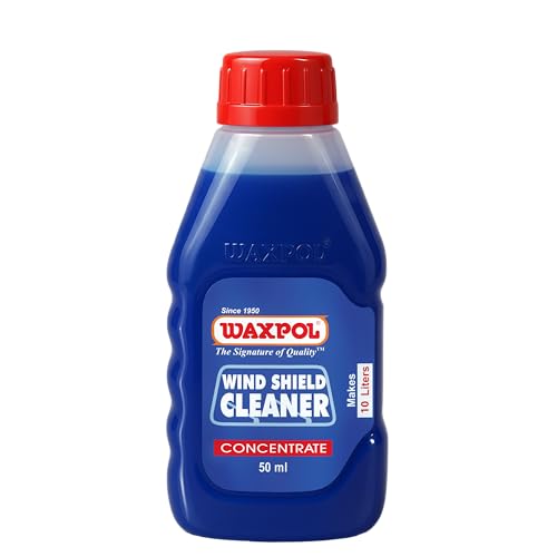 Waxpol Car Windshield Washer Fluid Concentrate Streak-Free Wiper Liquid with Anti-Fog, Bug Remover & Headlight Cleaner | Multi-Surface Use 300 ml (50 ml Pack of 6, 1:200) - Image 5
