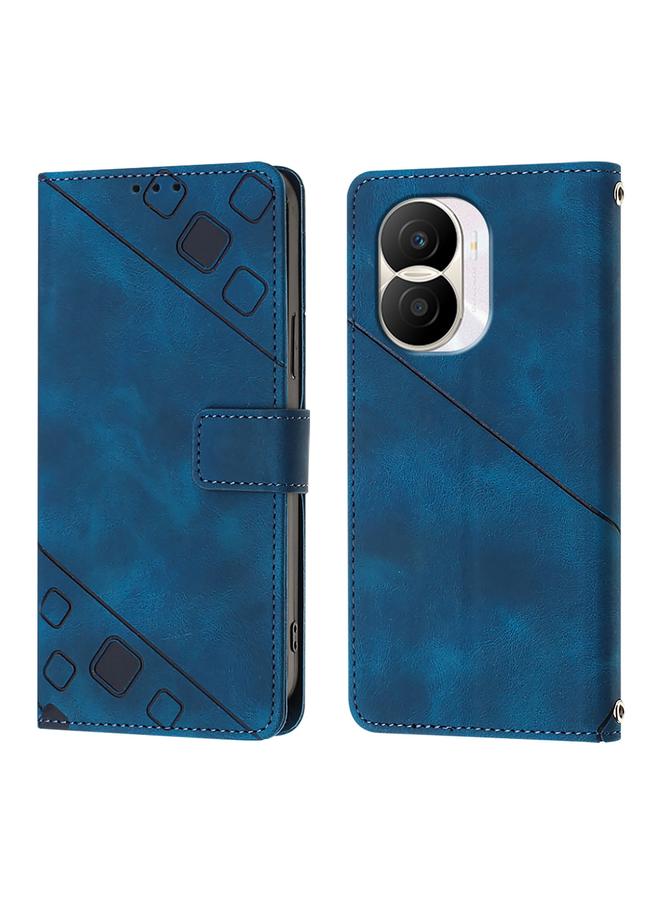 S-TOP Case For Honor X40i Skin-feel Embossed Leather Phone Case - Image 2