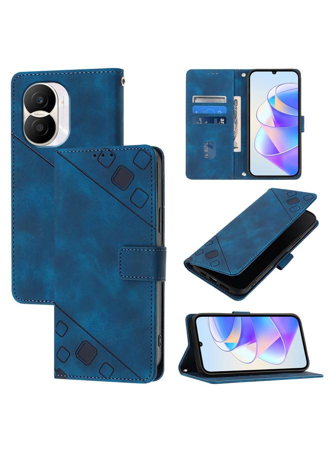 S-TOP Case For Honor X40i Skin-feel Embossed Leather Phone Case - Image 1
