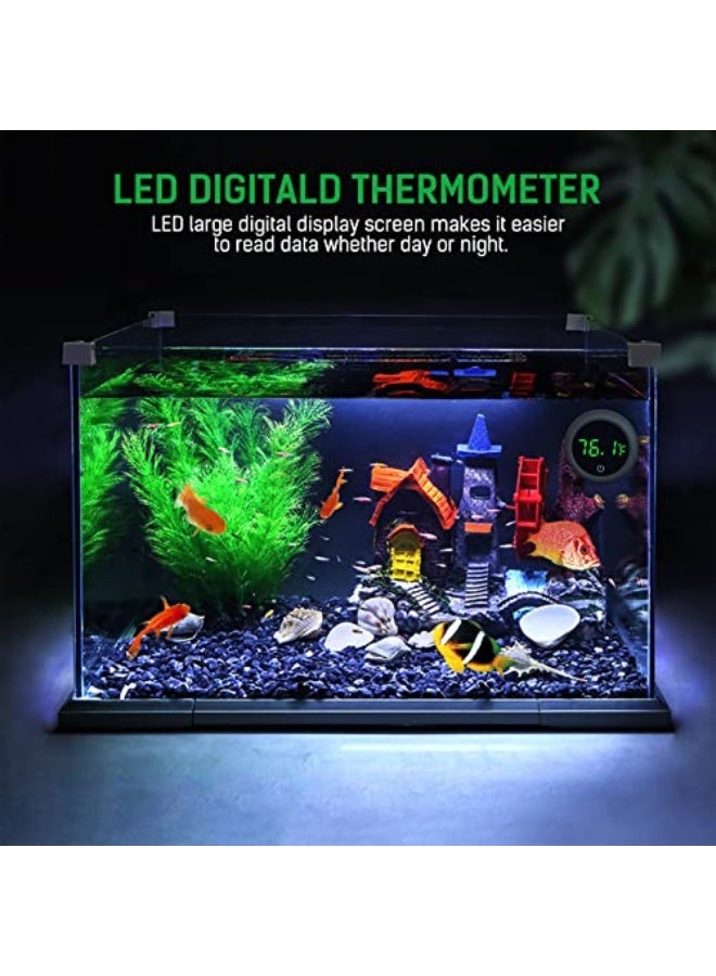 Digital Fish Tank Thermometer Led Display Accurate for ±0.9°F Tank Thermometer Aquarium Temperature Measurement Suitable for Fish, Axolots, Turtles or Aquatics - Image 5