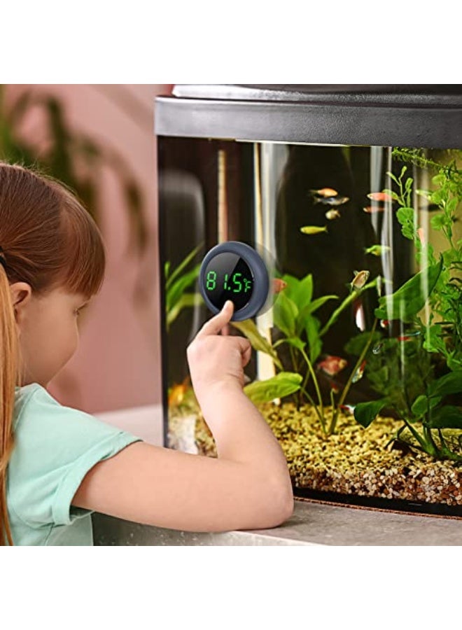 Digital Fish Tank Thermometer Led Display Accurate for ±0.9°F Tank Thermometer Aquarium Temperature Measurement Suitable for Fish, Axolots, Turtles or Aquatics - Image 2
