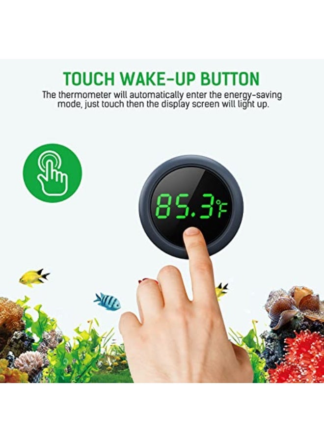 Digital Fish Tank Thermometer Led Display Accurate for ±0.9°F Tank Thermometer Aquarium Temperature Measurement Suitable for Fish, Axolots, Turtles or Aquatics - Image 4