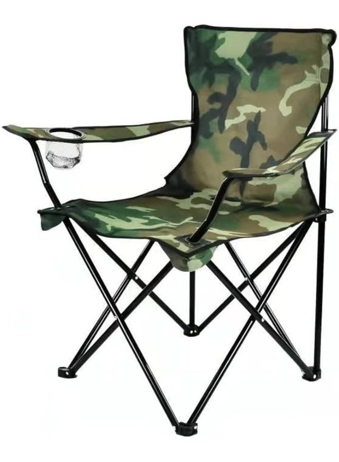 بريمو بلس كرسي تخييم و الشاطئ والنزهات يتميز بحامل أكواب وتصميم قابل للطي مع حقيبة حمل - Image 2