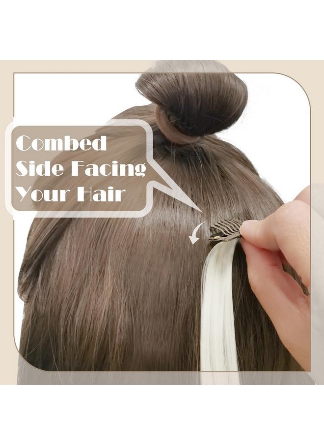 Dreamlover Wig Clips Hair Extension Clips Wig Clips To Secure Wig 10 Teeth Brown 30 Pieces  - Image 5