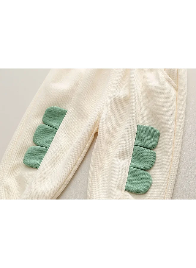 LITTLE SURPRISE BOX Cream Crocodile 2 pcs Track suit set for Toddlers/Kids