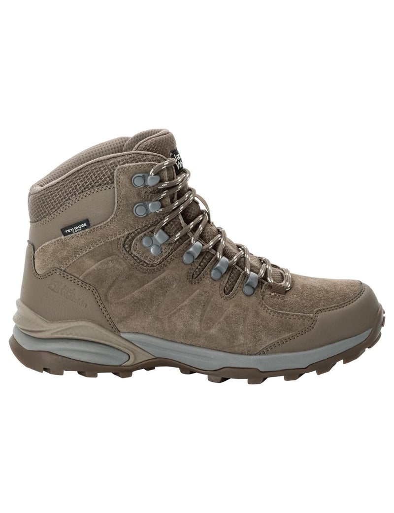 Jack Wolfskin Men's Refugio Texapore Mid W Hiking Shoe, Chestnut, 7.5 - Image 3