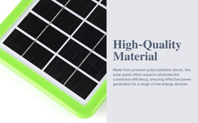 kh 9V 8W Solar Board Waterproof Light Transmittance Solar Cell 9 Volt Monocrystalline Solar Panel with 2 in 1 Cable for High-Performance Charging Ideal for Cellphones, Power Banks (9V-8W Panel) - Image 5