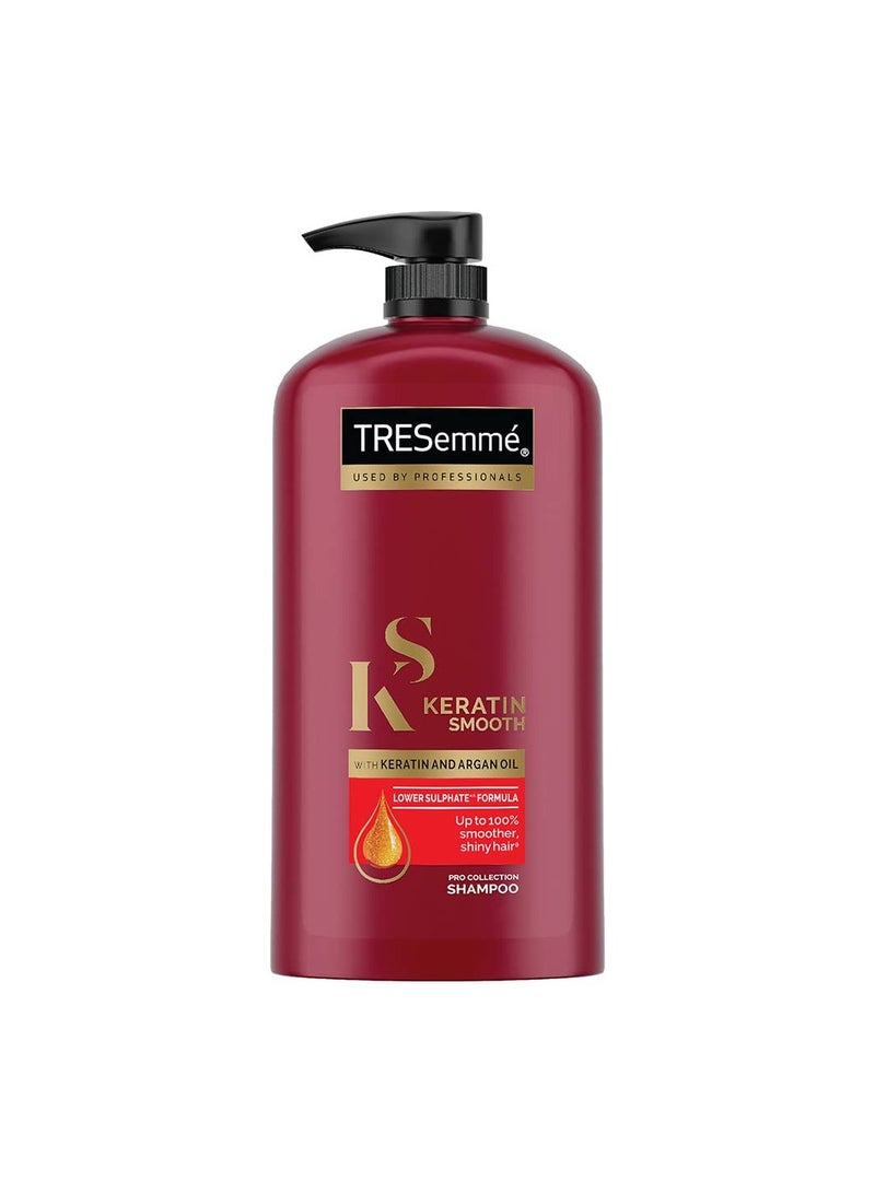 TRESemmé TRESemme Keratin Smooth Shampoo With Keratin Argan Oil for Straighter Shinier Hair   1000ML - Image 1