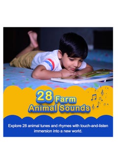 Kiddale Pack of 2 Musical Farm Animals Nursery Rhymes and Aquatic Animals Rhymes Sound Book for 1+ Year Old|Interactive Touch n Play Sound Book|Learning & Education for 1-3 Years Old|Sing Along Books  - Image 4