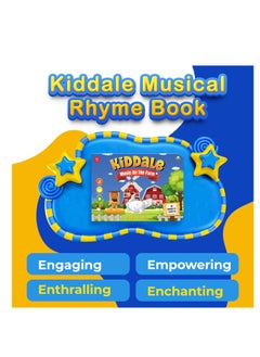 Kiddale Pack of 2 Musical Farm Animals Nursery Rhymes and Aquatic Animals Rhymes Sound Book for 1+ Year Old|Interactive Touch n Play Sound Book|Learning & Education for 1-3 Years Old|Sing Along Books  - Image 2