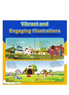 Kiddale Pack of 2 Musical Farm Animals Nursery Rhymes and Aquatic Animals Rhymes Sound Book for 1+ Year Old|Interactive Touch n Play Sound Book|Learning & Education for 1-3 Years Old|Sing Along Books  - Image 3
