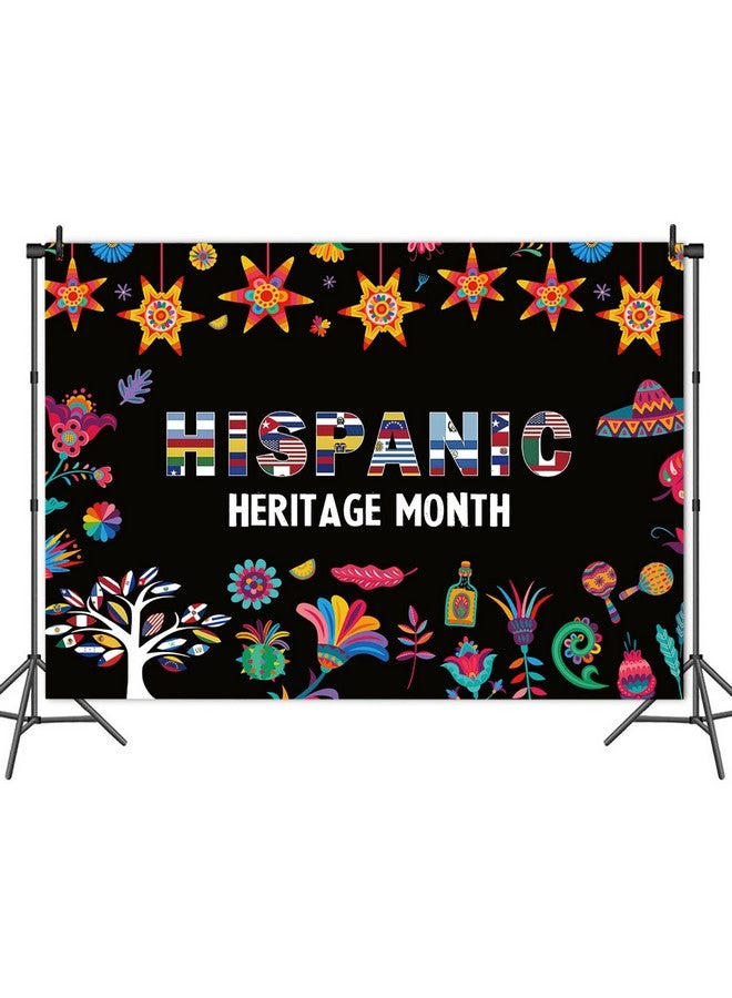HQM Hispanic Heritage Month Photography Backdrop 7X5Ft Latin American Spanish Classroom Backdrop National Hispanic Heritage Month Decoration Photo Banner - Image 4