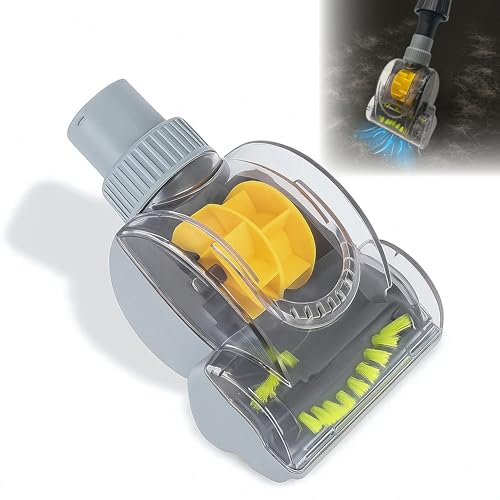VACEXT 1-1/4'' Vacuum Turbo Brush Attachment for Pet Hair Removal – Fits Shop Vacs 1.25”(32mm) Hoses with Adapter– Air Driven Turbo Brush Compatible with Most Vacuum Cleaners Outer Diameter Hose 1-1/4 - Image 1