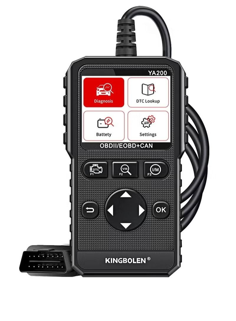 kingbolen جهاز فحص المحرك KINGBOLEN YA200 OBD2، قارئ أكواد OBD2 للسيارة - Image 1