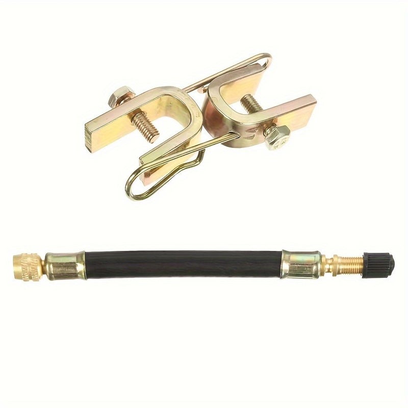 6pcs Tire Valve Extension 140mm With 2 Clamps For Dual Wheel Truck Bus Transit - Image 5