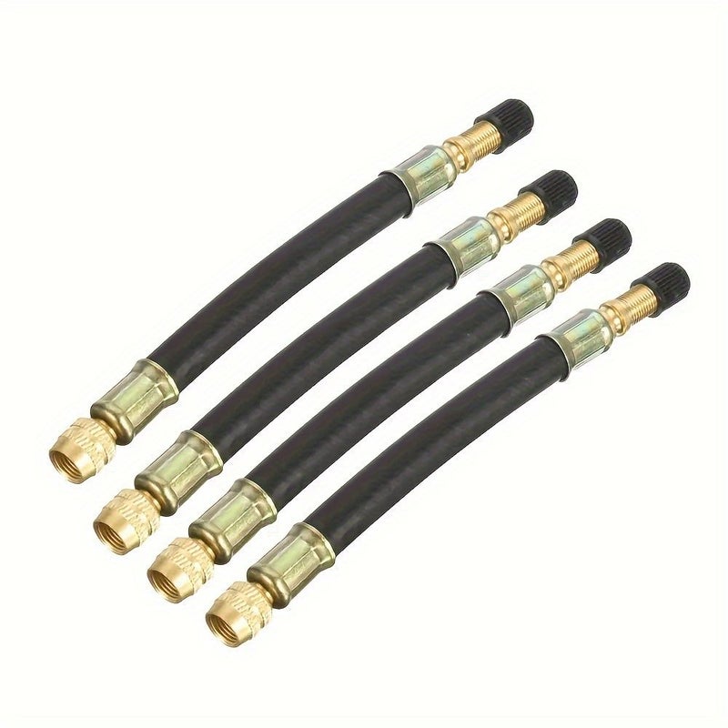 6pcs Tire Valve Extension 140mm With 2 Clamps For Dual Wheel Truck Bus Transit - Image 4