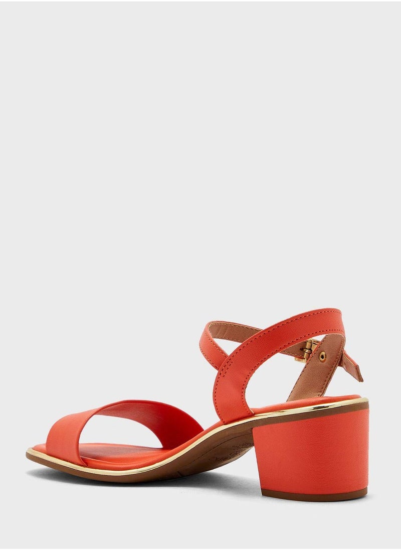 Beira Rio Ankle Strap Mid Heel Sandals  - Image 3